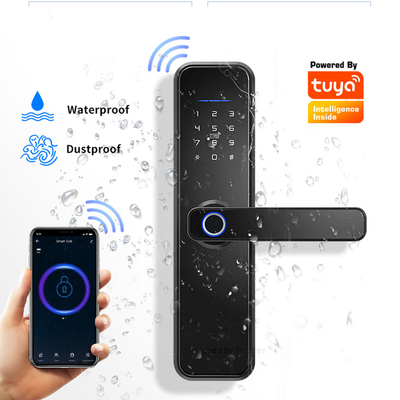 Wasserdichter intelligenter Tuya APP-Sicherheits-WiFi-Fingerabdruck-Haupttor-Kartencode-Türschloss im Freien
