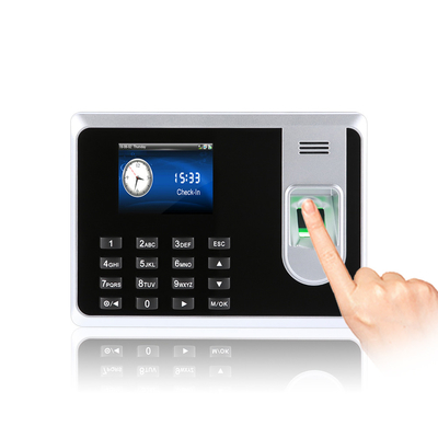 Biometrisches Fingerabdruck-Zutrittskontrollsystem und RFID-Kartenleser. Zeiterfassungsterminal mit Batterie