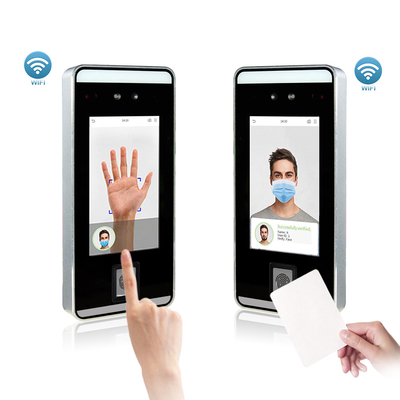 Gesichtserkennungs-Zugriffskontrollsystem- und Fingerabdruck-Zeitanwesenheit mit WiFi arbeitet Karte der Unterstützungs RFID