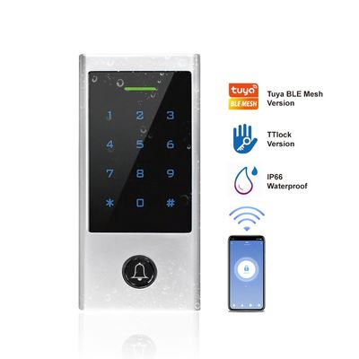 Wifi Tuya IP66 wasserdichtes Zugangskontrollsystem Touch-Tastatur RFID-Kartenleser Standalone Zugangskontrolle mit TTLock Tür