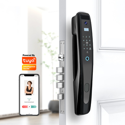 Biometrische Fingerabdrücke und Passwort IC-Karte Smart Door Lock mit TUYA WIFI/TT Lock APP Viewer Vision Digital mit Kamera