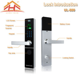 Keypad Biometric Fingerprint Door Lock With Electroplating And Polishing Finish